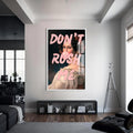 Don't Rush Me Cam Tablo – Beyaz Çerçeveli Cam Tablo