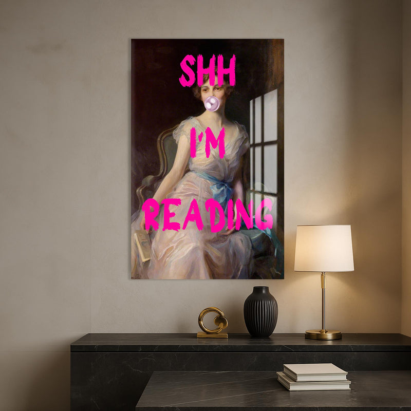Shh I’m Reading Cam tablo – Cam Tablo