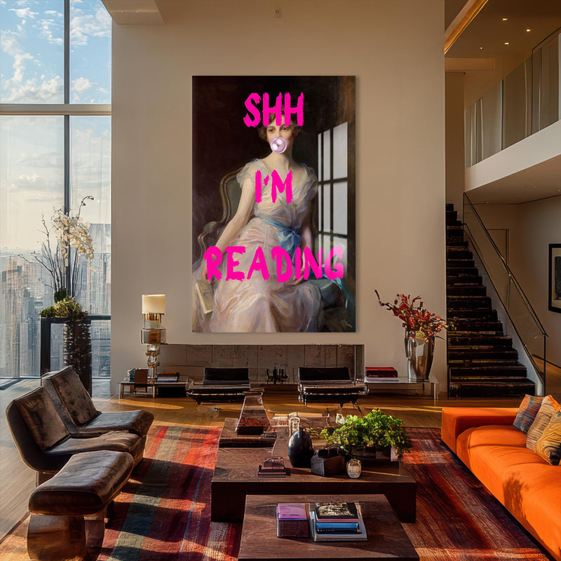 Shh I’m Reading Cam tablo – Cam Tablo