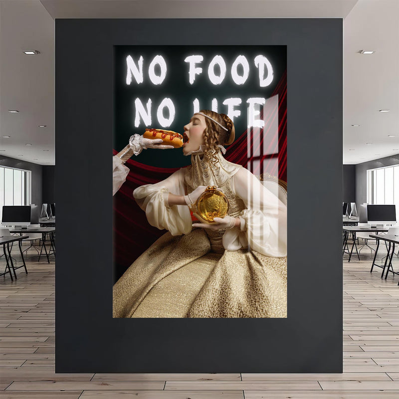No Food No Life Cam tablo – Cam Tablo