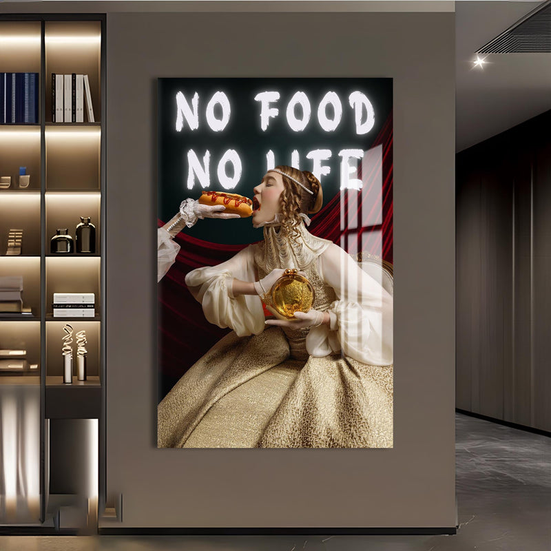 No Food No Life Cam tablo – Cam Tablo