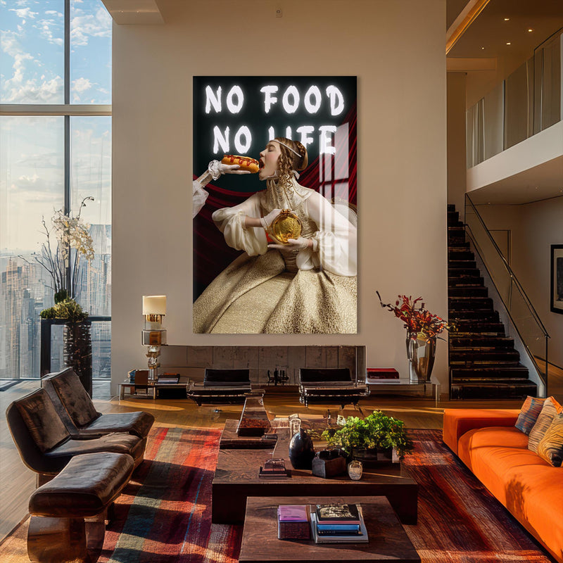 No Food No Life Cam tablo – Cam Tablo