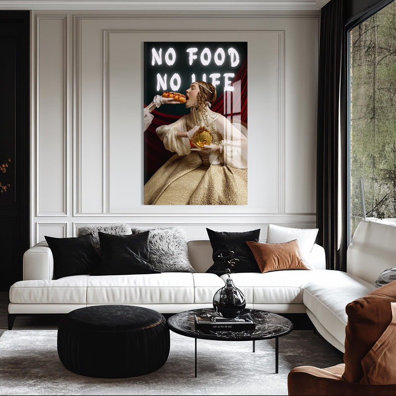 No Food No Life Cam tablo – Cam Tablo
