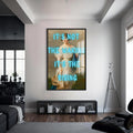It’s Not the Waking, It’s the Rising Cam tablo – Siyah Çerçeveli Cam Tablo