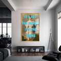 It’s Not the Waking, It’s the Rising Cam tablo – Altın Çerçeveli Cam Tablo