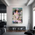 I’d Rather Be Reading Cam tablo – Beyaz Çerçeveli Cam Tablo