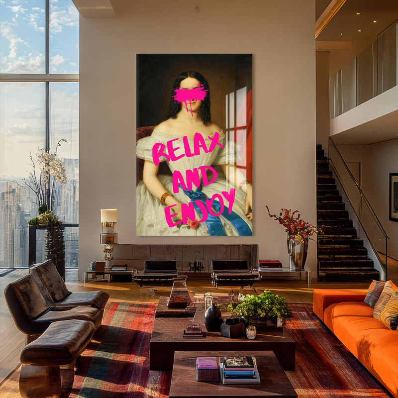 Relax and Enjoy Cam tablo – Cam Tablo