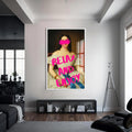 Relax and Enjoy Cam tablo – Beyaz Çerçeveli Cam Tablo