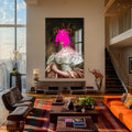 Pink Splash Lady Cam tablo – Cam Tablo