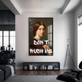 Don’t Rush Me Cam tablo – Siyah Çerçeveli Cam Tablo