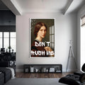 Don’t Rush Me Cam tablo – Beyaz Çerçeveli Cam Tablo