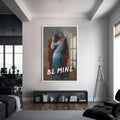 Be Mine Cam tablo – Beyaz Çerçeveli Cam Tablo