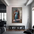 Be Mine Cam tablo – Ceviz Çerçeveli Cam Tablo