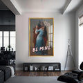 Be Mine Cam tablo – Altın Çerçeveli Cam Tablo
