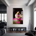 I’m Watching You Cam tablo – Beyaz Çerçeveli Cam Tablo