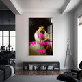 I’m Watching You Cam tablo – Ceviz Çerçeveli Cam Tablo