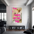 I Woke Up Like This Cam tablo – Beyaz Çerçeveli Cam Tablo
