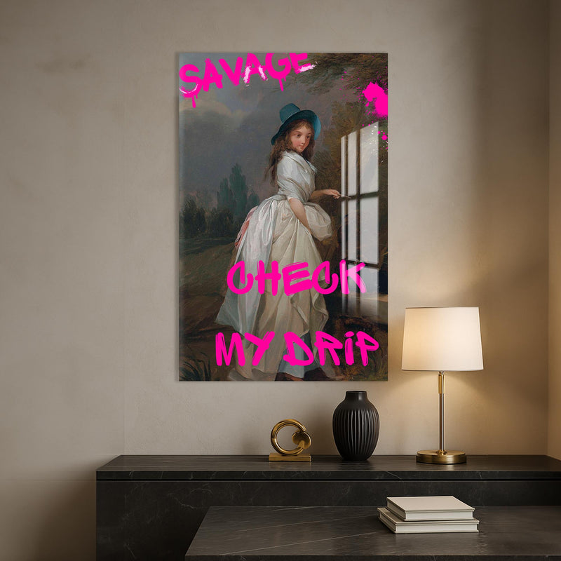 SAVAGE – CHECK MY DRIP Cam tablo – Cam Tablo