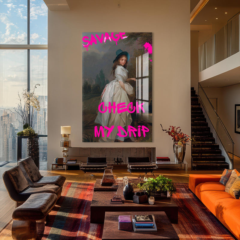SAVAGE – CHECK MY DRIP Cam tablo – Cam Tablo