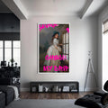 SAVAGE – CHECK MY DRIP Cam tablo – Beyaz Çerçeveli Cam Tablo