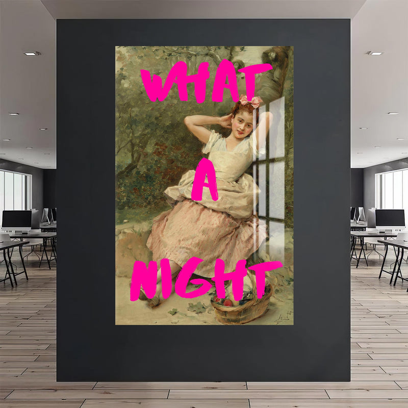 WHAT A NIGHT Cam tablo – Cam Tablo