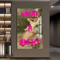WHAT A NIGHT Cam tablo – Cam Tablo