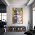 Perfect Match Cam Tablo – Altın Çerçeveli Cam Tablo