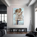 Heaven Match Cam Tablo – Beyaz Çerçeveli Cam Tablo