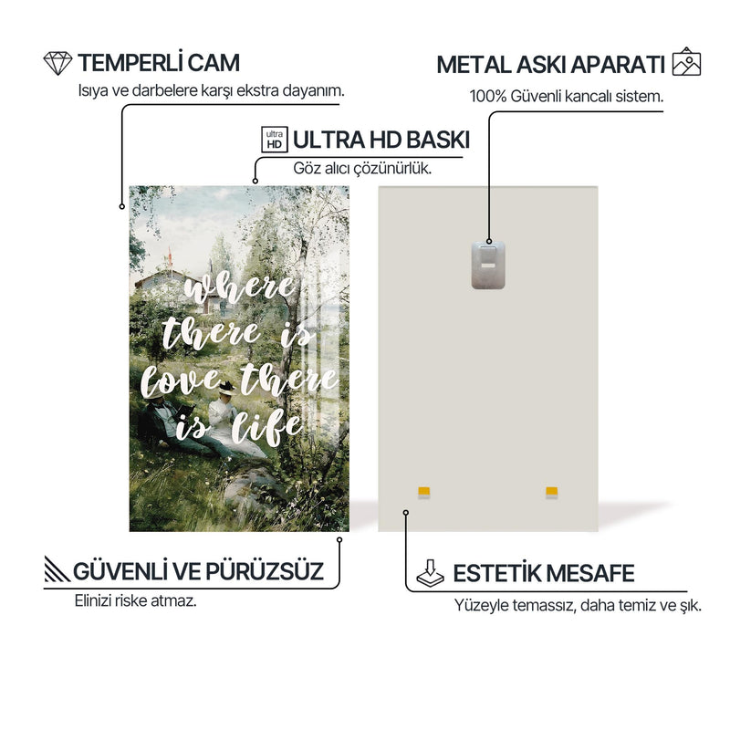 Where There Is Love, There Is Life Cam tablo – Cam Tablo