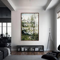 Where There Is Love, There Is Life Cam tablo – Ceviz Çerçeveli Cam Tablo