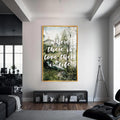 Where There Is Love, There Is Life Cam tablo – Altın Çerçeveli Cam Tablo