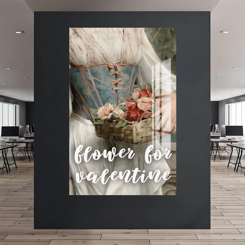 Flower for Valentine Cam tablo – Cam Tablo