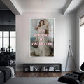 I’m Waiting My Valentine Cam tablo – Beyaz Çerçeveli Cam Tablo