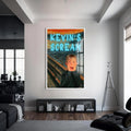 Kevin’s Scream Cam tablo – Beyaz Çerçeveli Cam Tablo