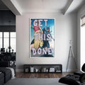 Get This Done Cam tablo – Beyaz Çerçeveli Cam Tablo