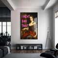I Never Say That Cam tablo – Siyah Çerçeveli Cam Tablo