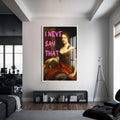 I Never Say That Cam tablo – Beyaz Çerçeveli Cam Tablo