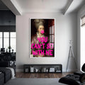 You Can’t Sit With Me Cam tablo – Beyaz Çerçeveli Cam Tablo