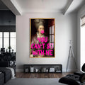 You Can’t Sit With Me Cam tablo – Altın Çerçeveli Cam Tablo