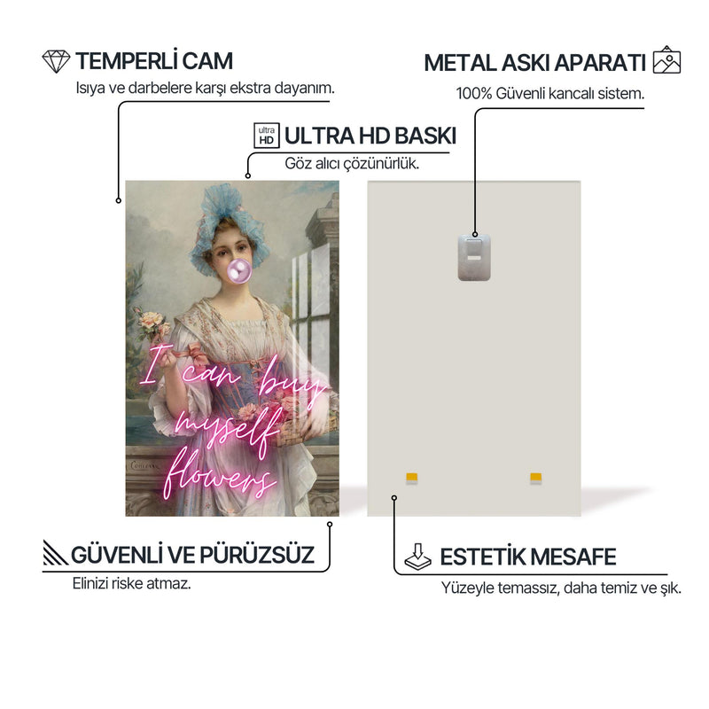 I Can Buy Myself Flowers Cam tablo – Cam Tablo