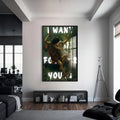 I Want To Be Forever Yours Cam tablo – Siyah Çerçeveli Cam Tablo