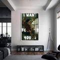 I Want To Be Forever Yours Cam tablo – Beyaz Çerçeveli Cam Tablo