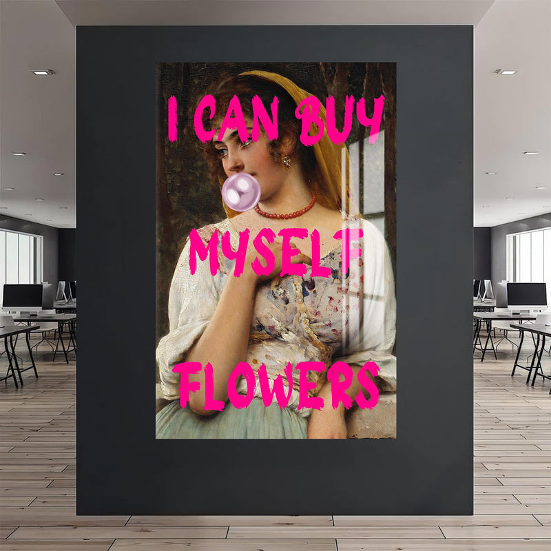I can Myself Flowers Cam Tablo – Cam Tablo