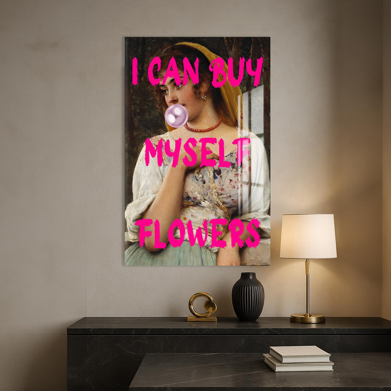 I can Myself Flowers Cam Tablo – Cam Tablo