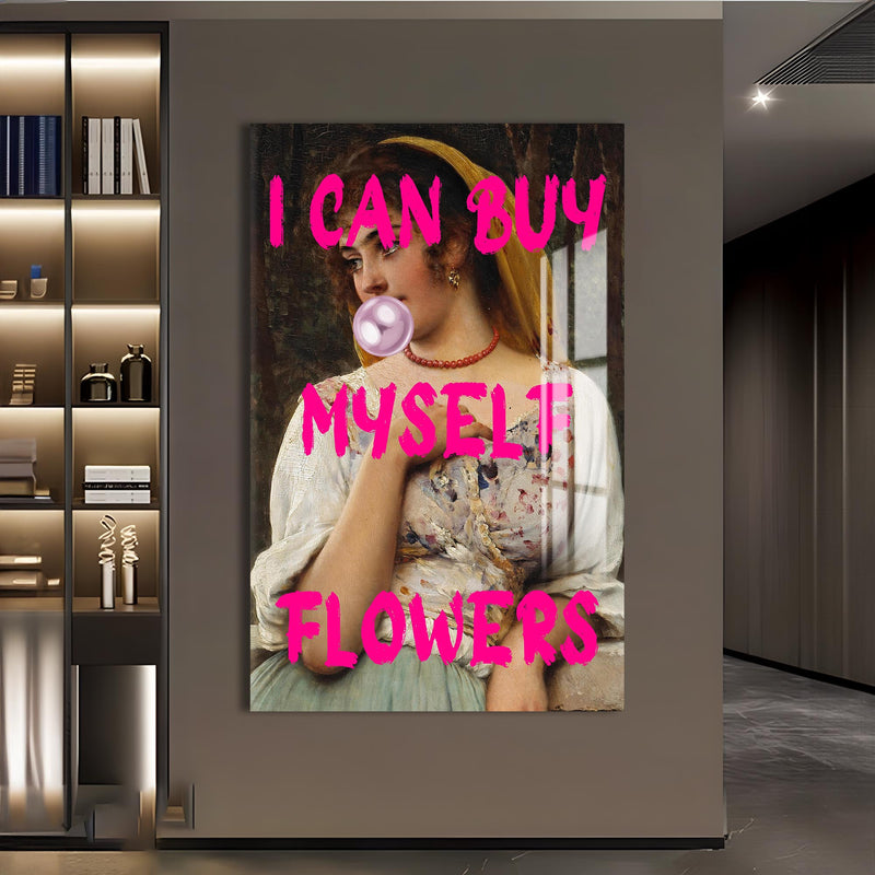 I can Myself Flowers Cam Tablo – Cam Tablo