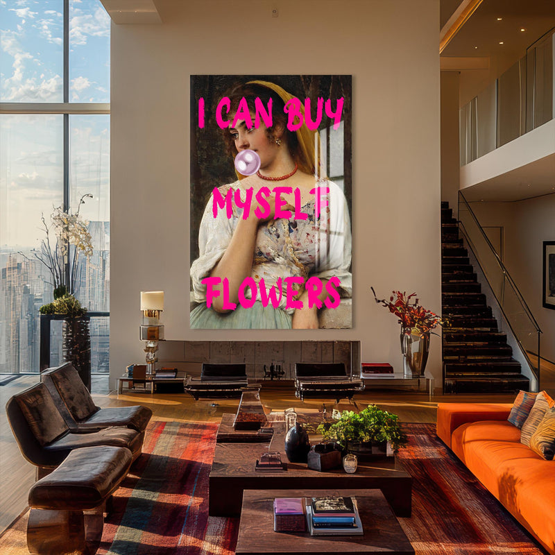 I can Myself Flowers Cam Tablo – Cam Tablo