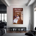 You Don’t Impress Me Cam tablo – Beyaz Çerçeveli Cam Tablo