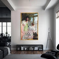 Gossip Time Cam tablo – Altın Çerçeveli Cam Tablo