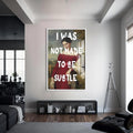 I Was Not Made to Be Subtle Cam tablo – Beyaz Çerçeveli Cam Tablo