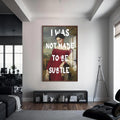 I Was Not Made to Be Subtle Cam tablo – Ceviz Çerçeveli Cam Tablo